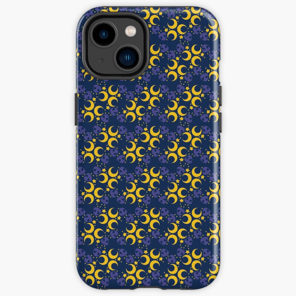 Night Owls, Main Pattern (Blue) iPhone Case