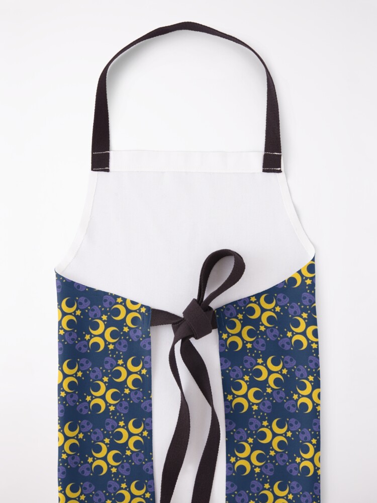Alternate view of Night Owls, Main Pattern (Blue) Apron