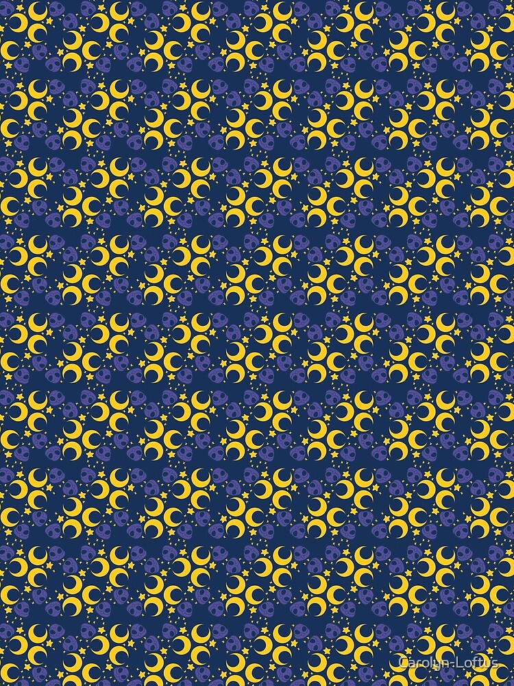 Night Owls, Main Pattern (Blue) by Carolyn-Loftus