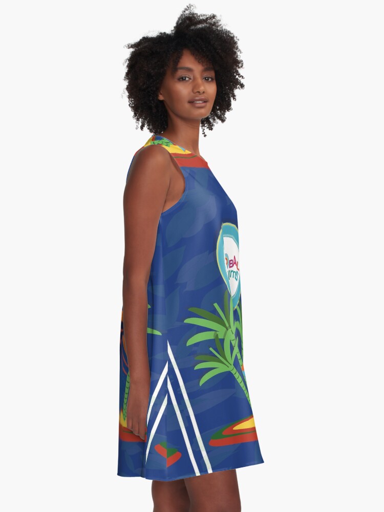 Alternate view of Gobal Riddims (6) A-Line Dress