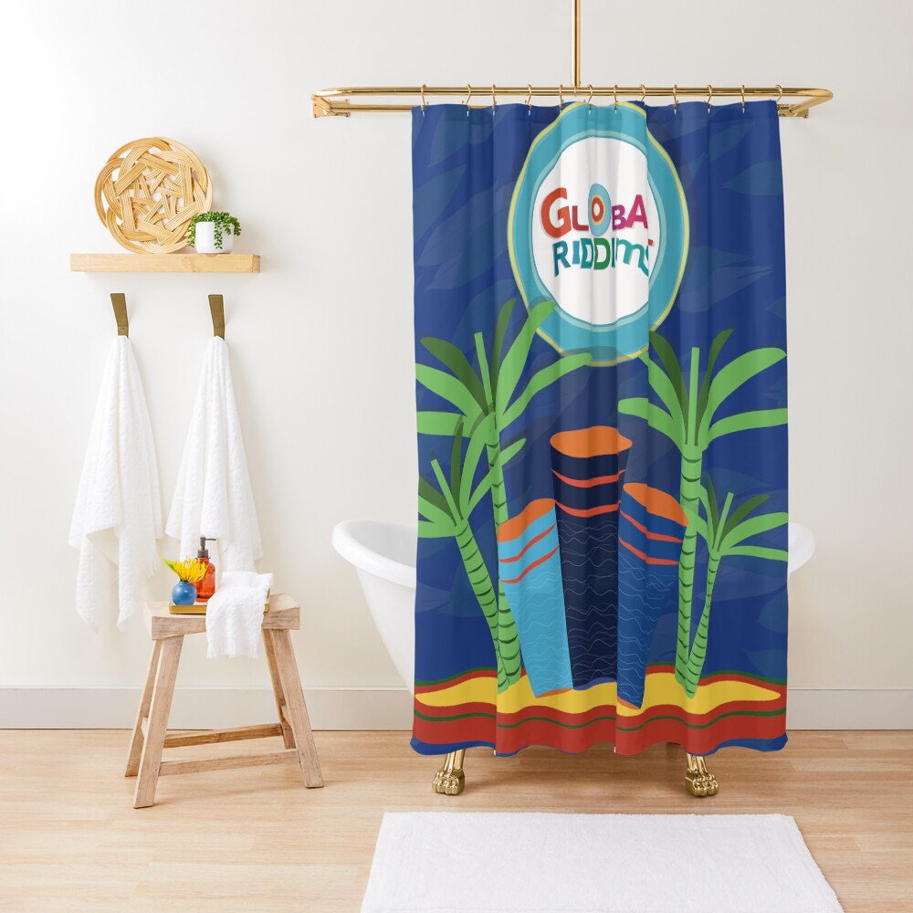 Gobal Riddims (6) Shower Curtain
