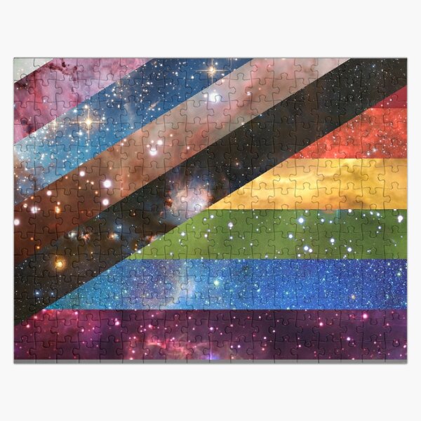 New Pride Flag Designs - Galaxy Edition  Jigsaw Puzzle