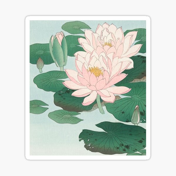 Item preview, WATER LILY - OHARA KOSON designed and sold by arthistoryfever.