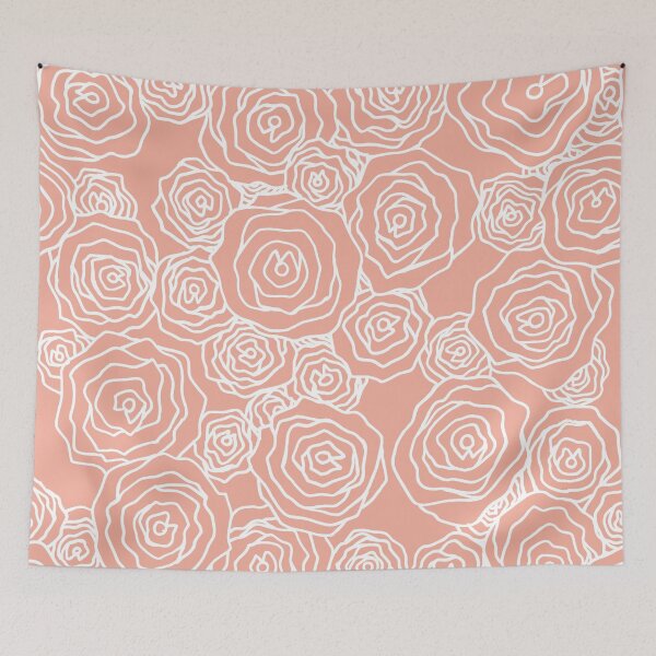 Item preview, Pink Flower Pattern designed and sold by Julie Erin Designs.