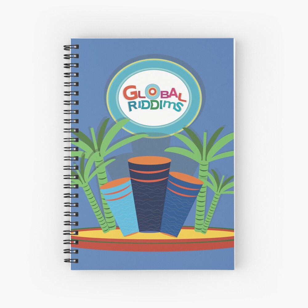 Gobal Riddims (9) Spiral Notebook