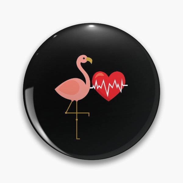 Item preview, Flamingo With Heartbeat designed and sold by Ibu83.