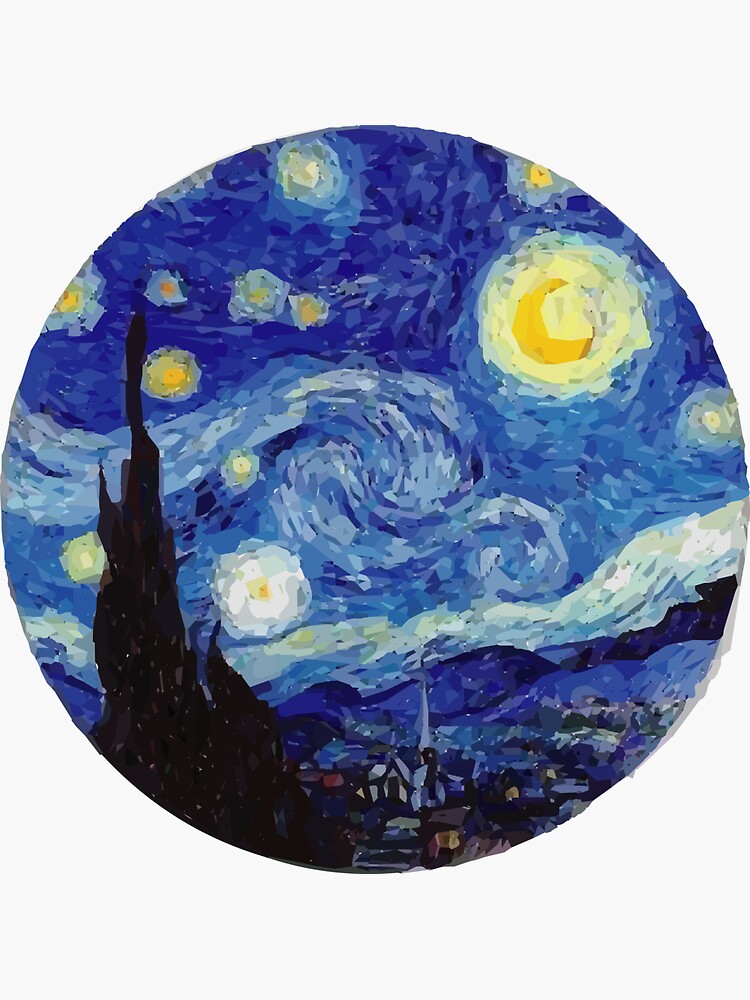 starry night sticker