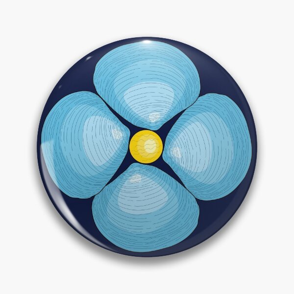 Item preview, Blue Cretaceous Venerid Bivalve Flower designed and sold by kelseywinsor.