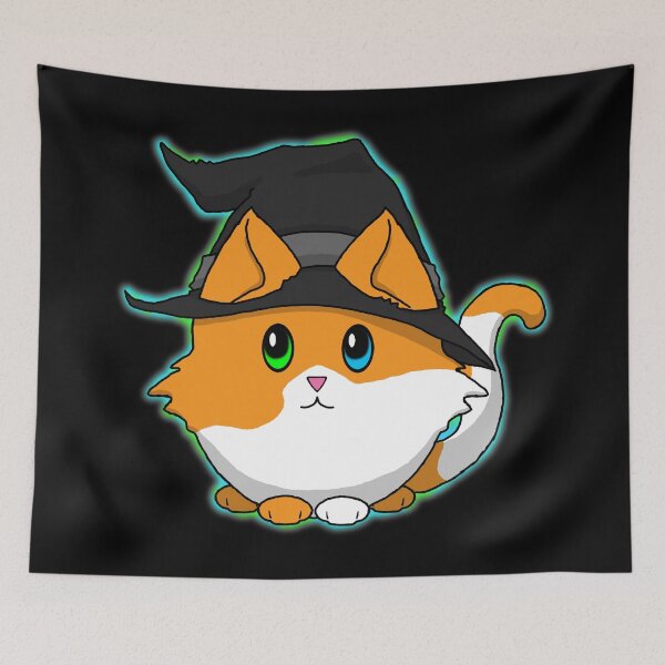 Item preview, Cute n Fluffy - Black Kitty Witch designed and sold by Katrina Montgomery.