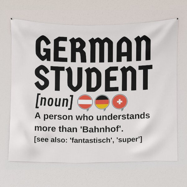 Item preview, German Deutsch Student Understands More Than Bahnhof designed and sold by Time4German.