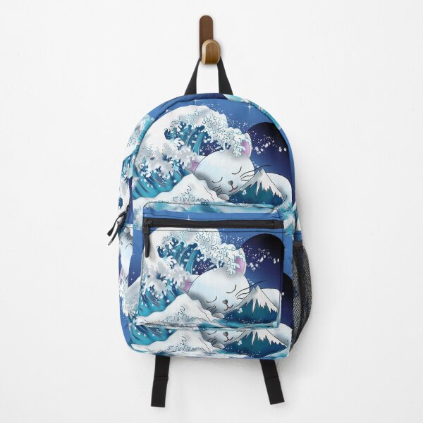 Item preview, The Great Cat sleeping in the Wave off Kanagawa designed and sold by CuisineCat.