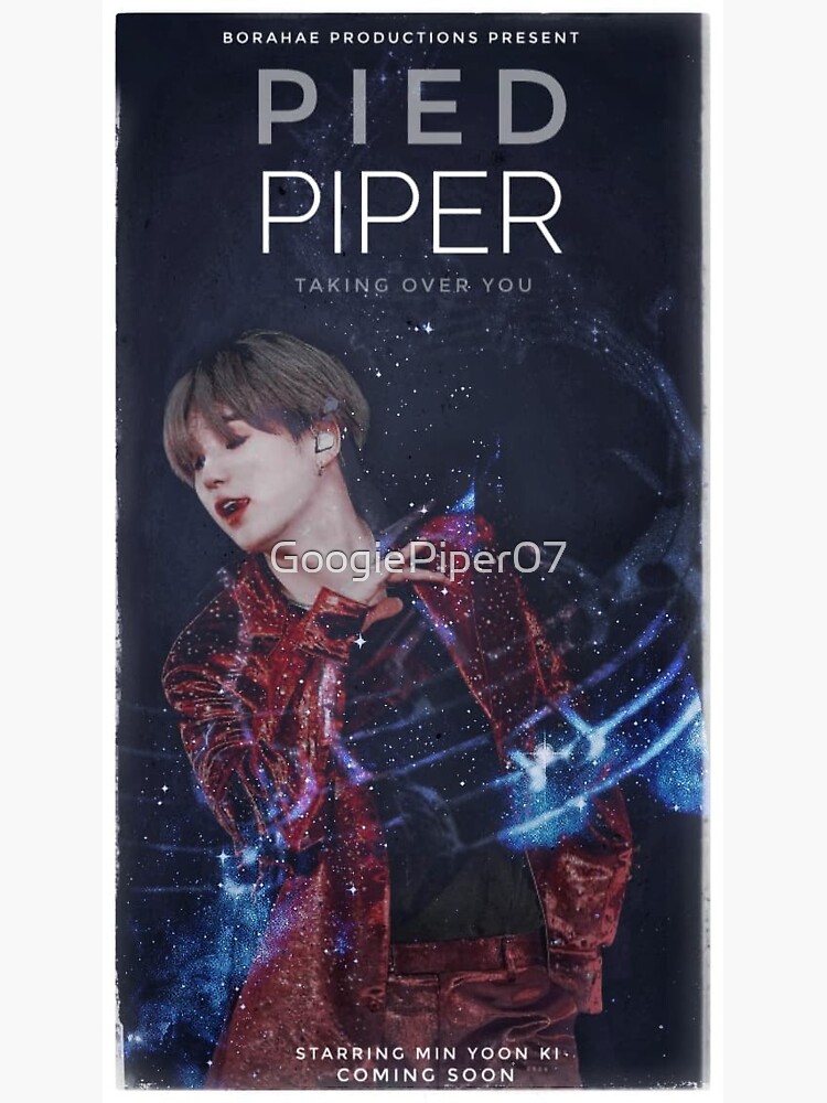 "BTS SUGA PIED PIPER EDIT" Sticker by GoogiePiper07 | Redbubble