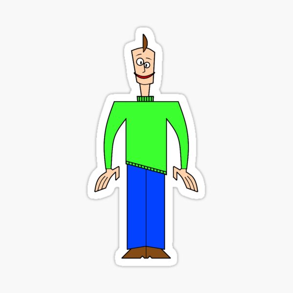 Baldi Stickers Redbubble - roblox baldi decal