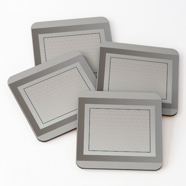 Item preview, Gradient taupe with an elegant pattern within a square frame designed and sold by PetaJaneHome.