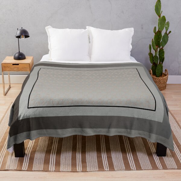 Item preview, Gradient taupe with an elegant pattern within a square frame designed and sold by PetaJaneHome.