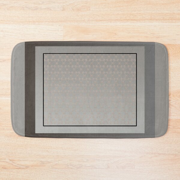 Item preview, Gradient taupe with an elegant pattern within a square frame designed and sold by PetaJaneHome.