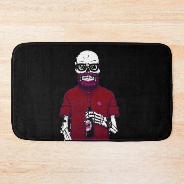 Item preview, Skull With Beard Hipster REDHEART designed and sold by DAREENTER.