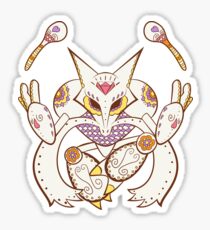 Alakazam Pokemuerto | Pokemon & Day of The Dead Mashup Sticker