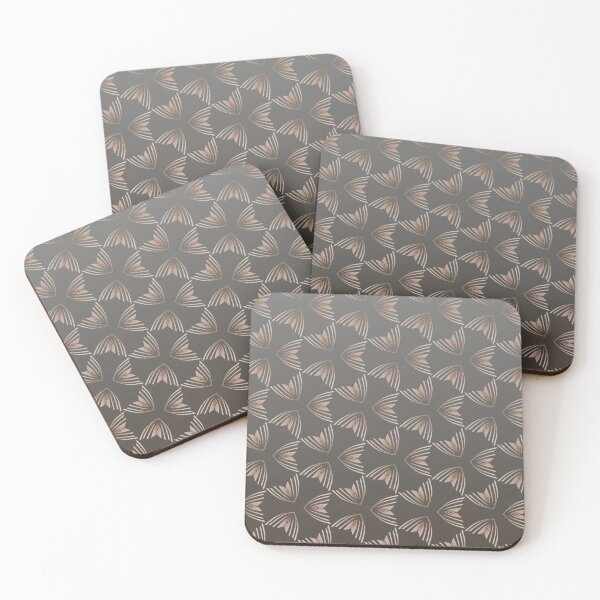 Item preview, Gradient taupe with a cool cream triangle pattern designed and sold by PetaJaneHome.