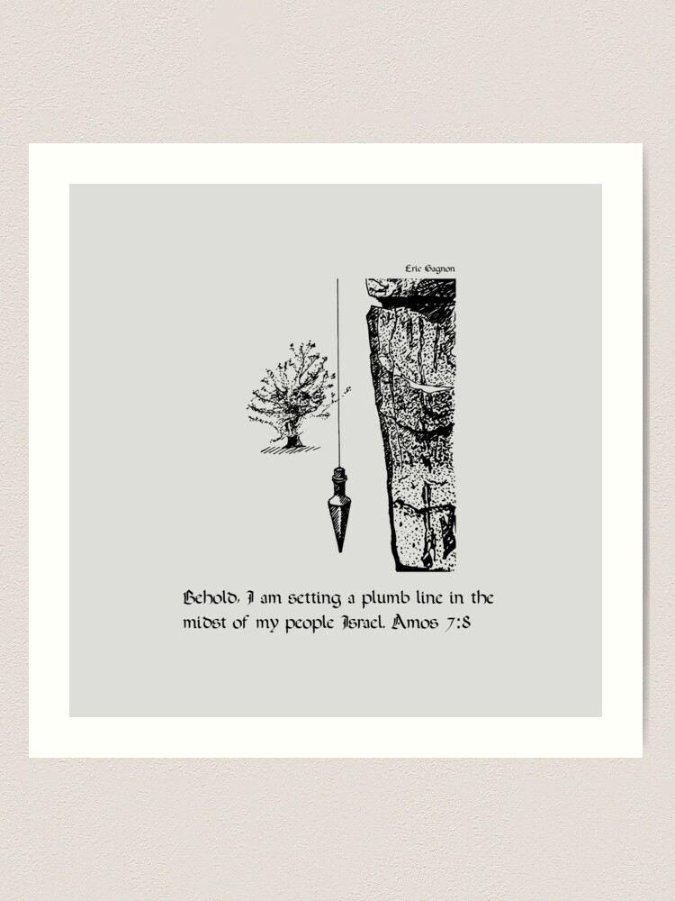 Amos 7:8 Art Print for Sale by egranicon