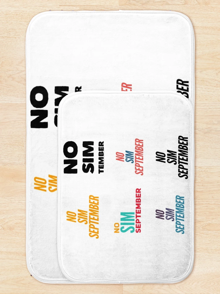 Thumbnail 5 of 6, Bath Mat, No Simp September designed and sold by Rabia01.