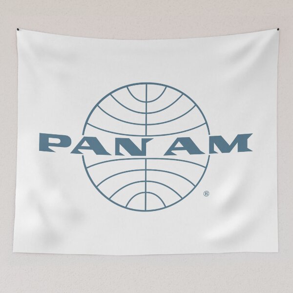 Item preview, Pan Am Early 1950s Wordmark Extending Thin Frame Globe designed and sold by Pan American World Airways, Inc..