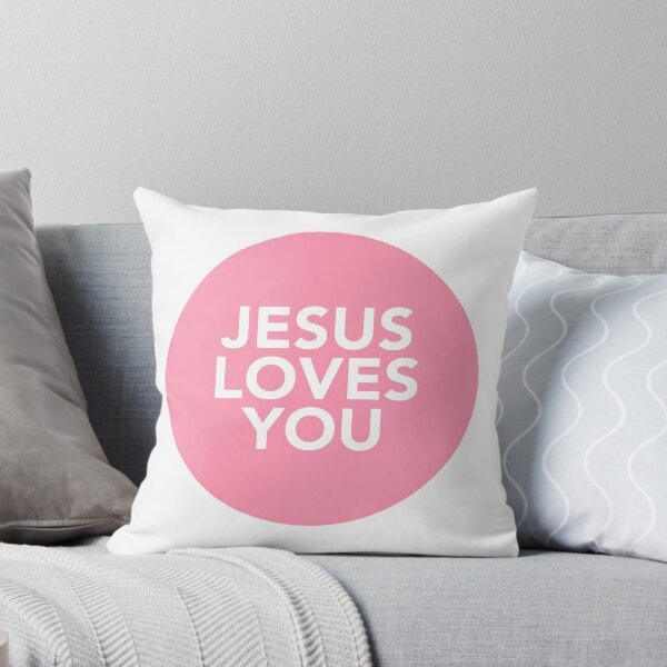 Item preview, jesus loves you (pink) designed and sold by Anchored  & Co..