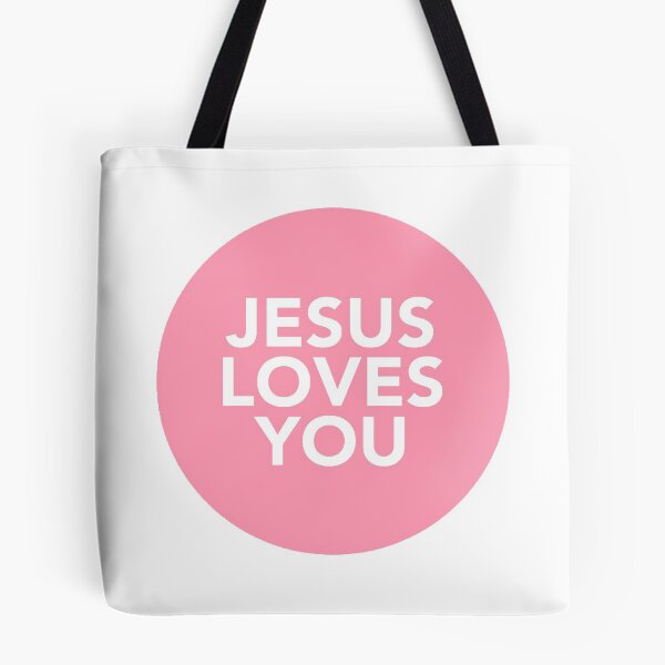 Item preview, jesus loves you (pink) designed and sold by Anchored  & Co..