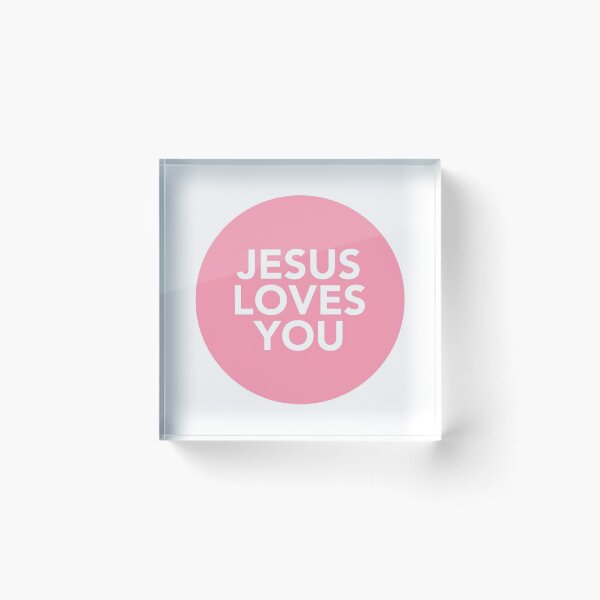 Item preview, jesus loves you (pink) designed and sold by Anchored  & Co..