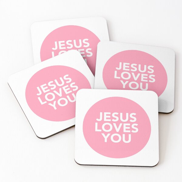 Item preview, jesus loves you (pink) designed and sold by Anchored  & Co..