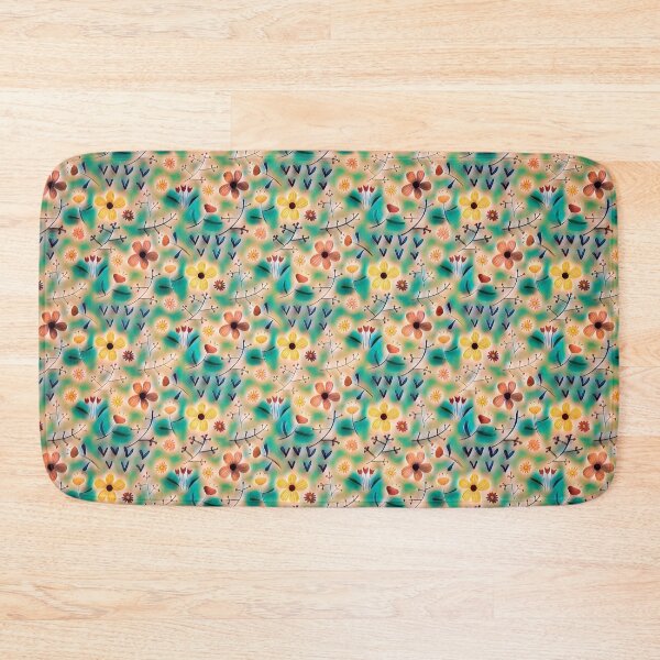 Item preview, Retro floral pattern designed and sold by umfhn.
