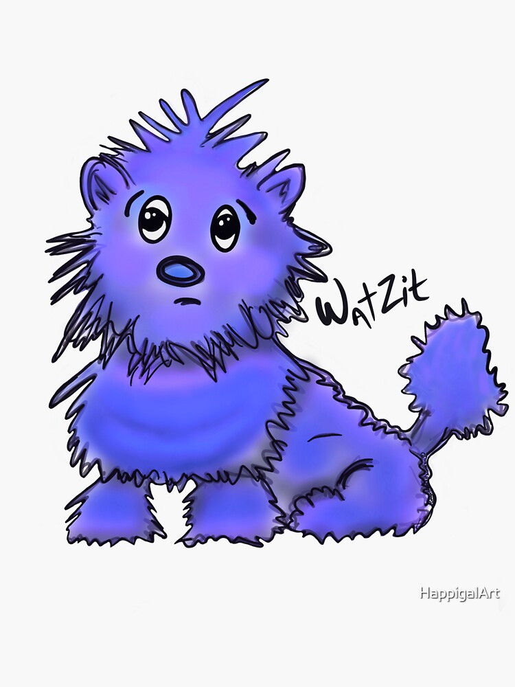 Copy of WatZit Enchanted Mythical Creature Blue by HappigalArt