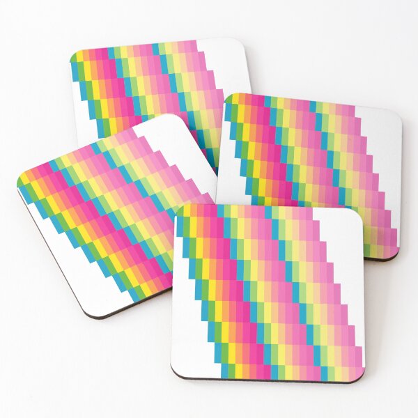 Item preview, Rectangle Graphic Stair Pattern in Rainbow Pastel Colors  designed and sold by greatnorris.