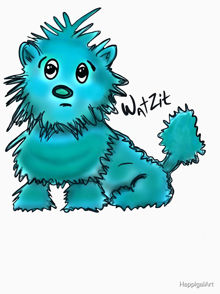 WatZit Enchanted Mythical Creature Teal by HappigalArt