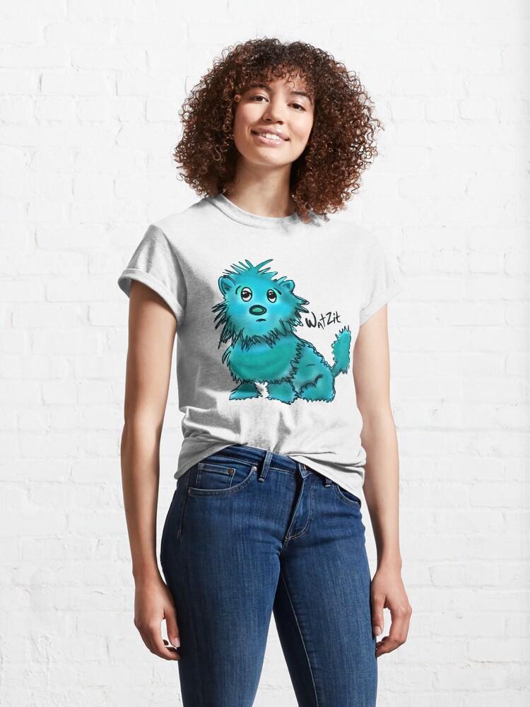 Alternate view of WatZit Enchanted Mythical Creature Teal Classic T-Shirt