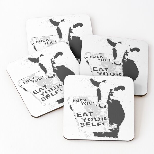Item preview, Eat Yourself Vegan cow meme  designed and sold by blastshmucks.