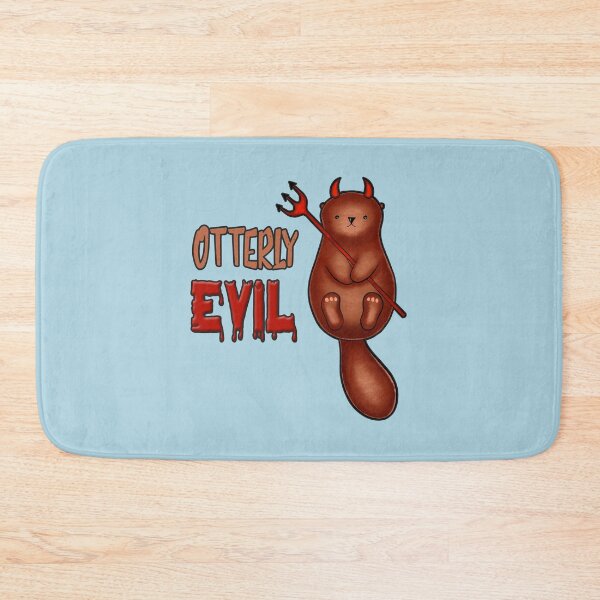 Item preview, Otterly Evil Otter Pun designed and sold by DeesDeesigns.