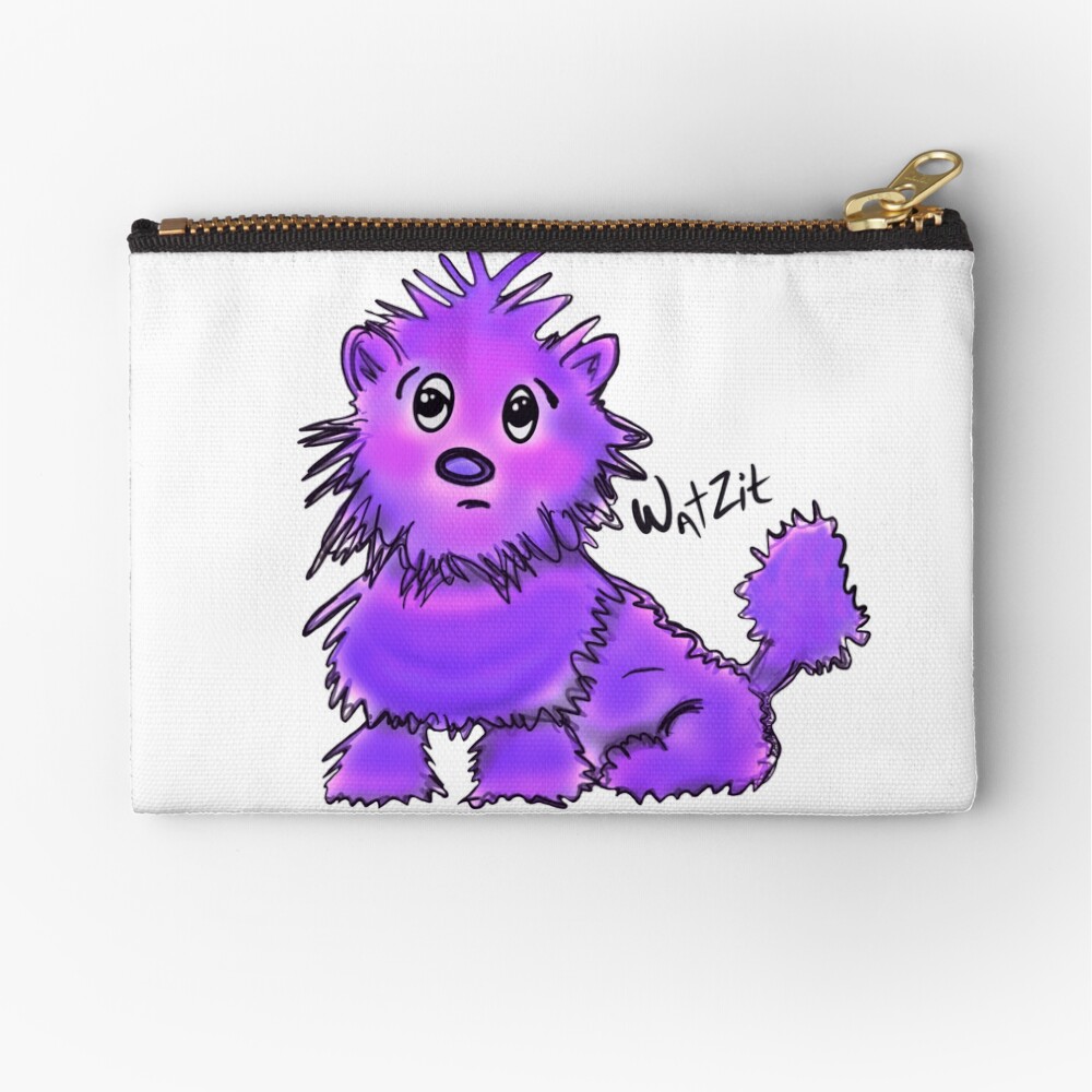 WatZit Enchanted Mythical Creature Purple Zipper Pouch