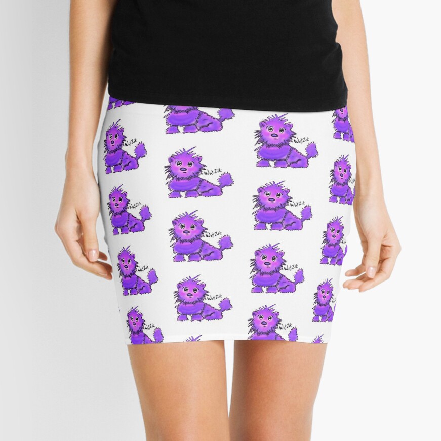 WatZit Enchanted Mythical Creature Purple Mini Skirt