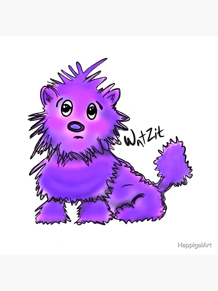 WatZit Enchanted Mythical Creature Purple by HappigalArt