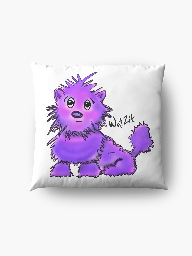 Alternate view of WatZit Enchanted Mythical Creature Purple Floor Pillow