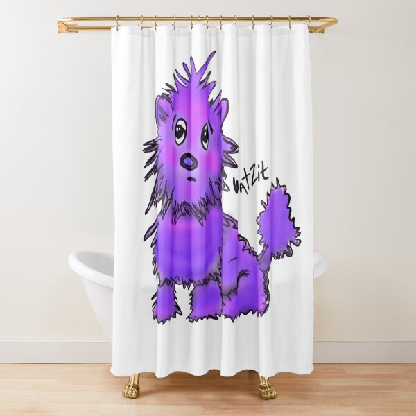 WatZit Enchanted Mythical Creature Purple Shower Curtain