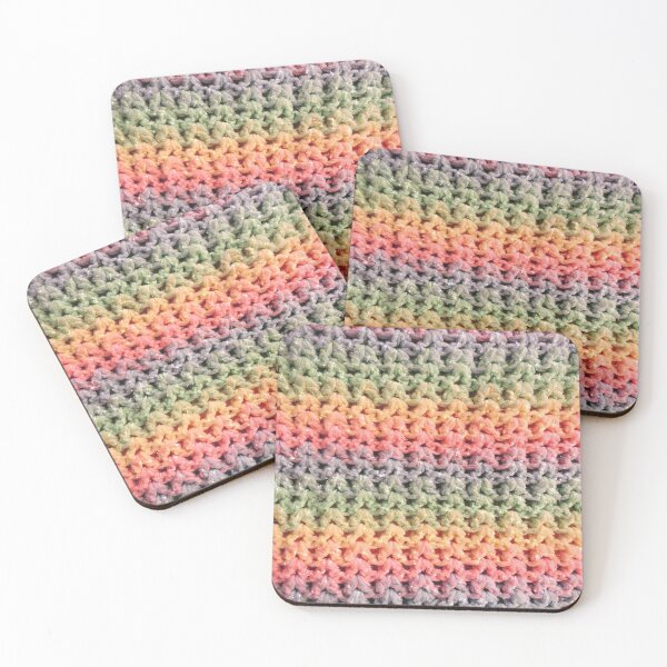 Item preview, Pattern Rainbow Pastel Knit Wool Yarn Crochet Tricot Magical Unicorn Texture designed and sold by Jolly-Yosei.