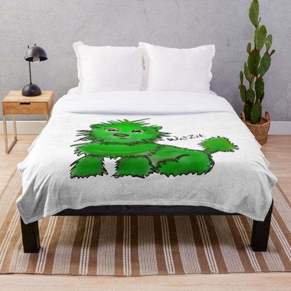 WatZit Enchanted Mythical Creature Green Throw Blanket