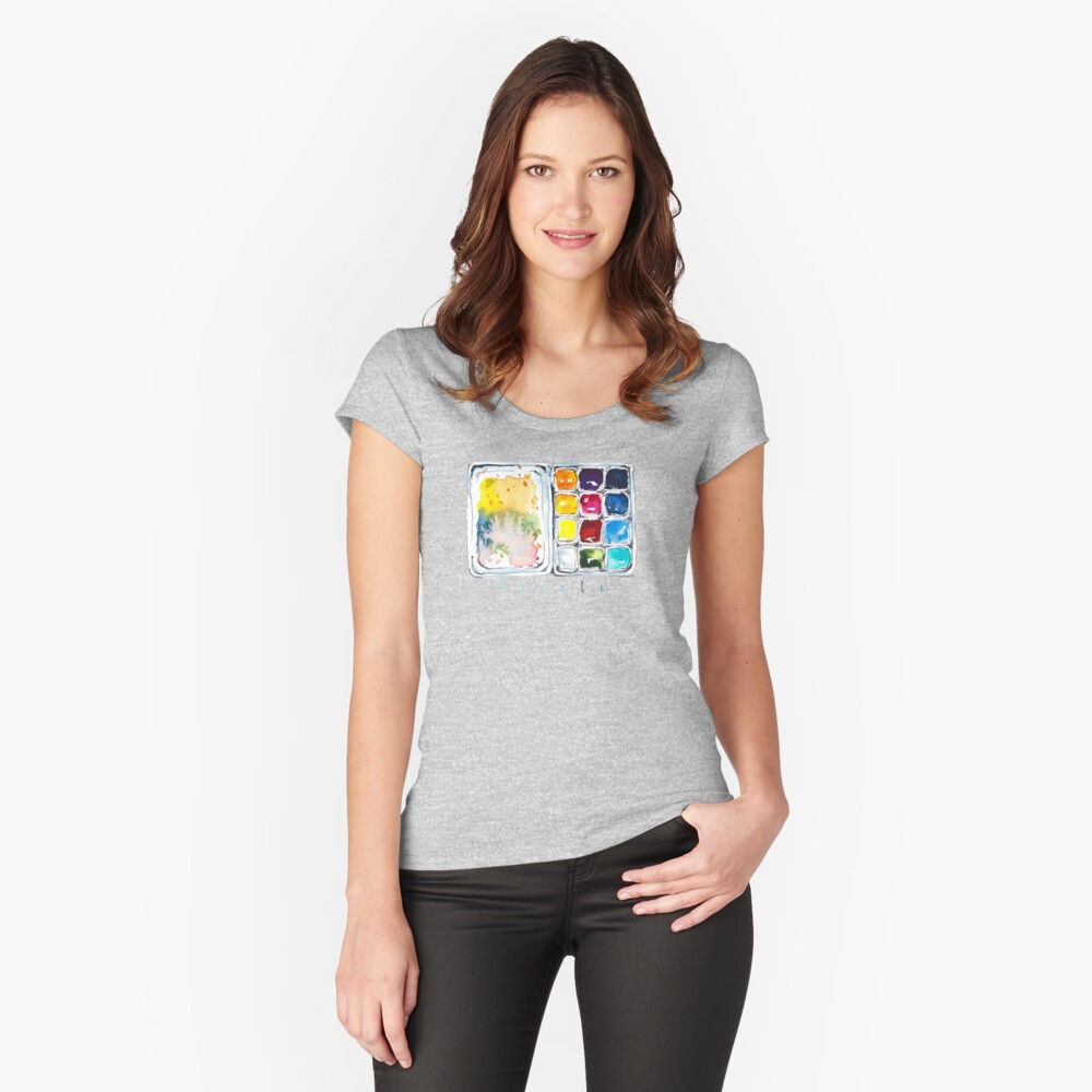 Item preview, Fitted Scoop T-Shirt designed and sold by Dollfacedesign.