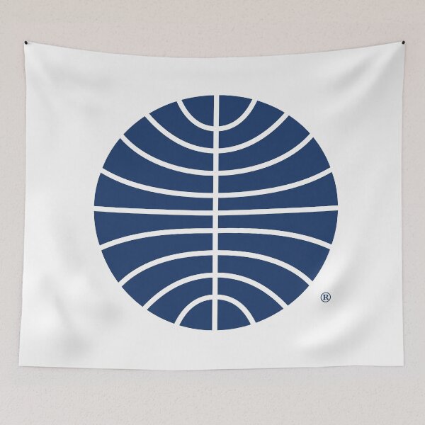 Item preview, Pan Am Mid 1950s Globe No Wordmark Inverted designed and sold by Pan American World Airways, Inc..