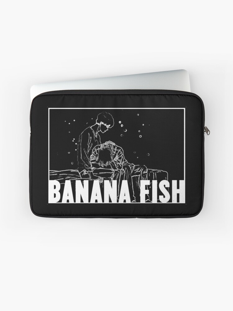 Banana Fish Ash Eiji Comfort Black Dark Colored Backgrounds Laptop Sleeve By Kastarsq Redbubble