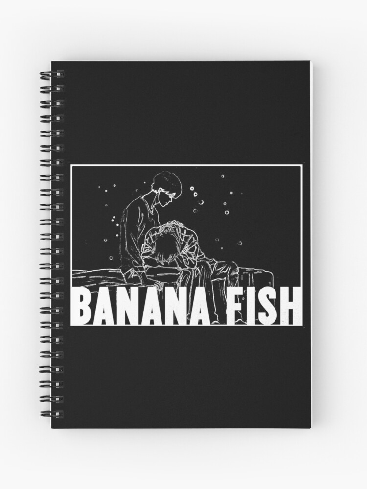 Banana Fish Ash Eiji Comfort Black Dark Colored Backgrounds Spiral Notebook By Kastarsq Redbubble