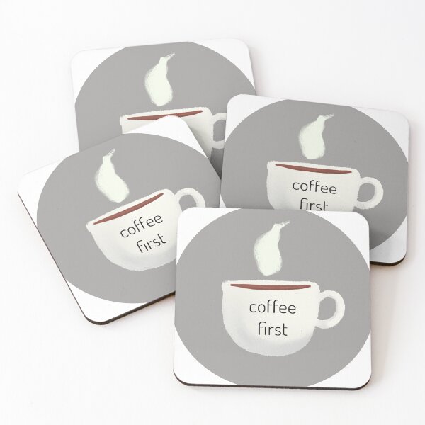 Item preview, Coffee First Sticker designed and sold by sedoxo.