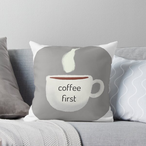 Item preview, Coffee First Sticker designed and sold by sedoxo.